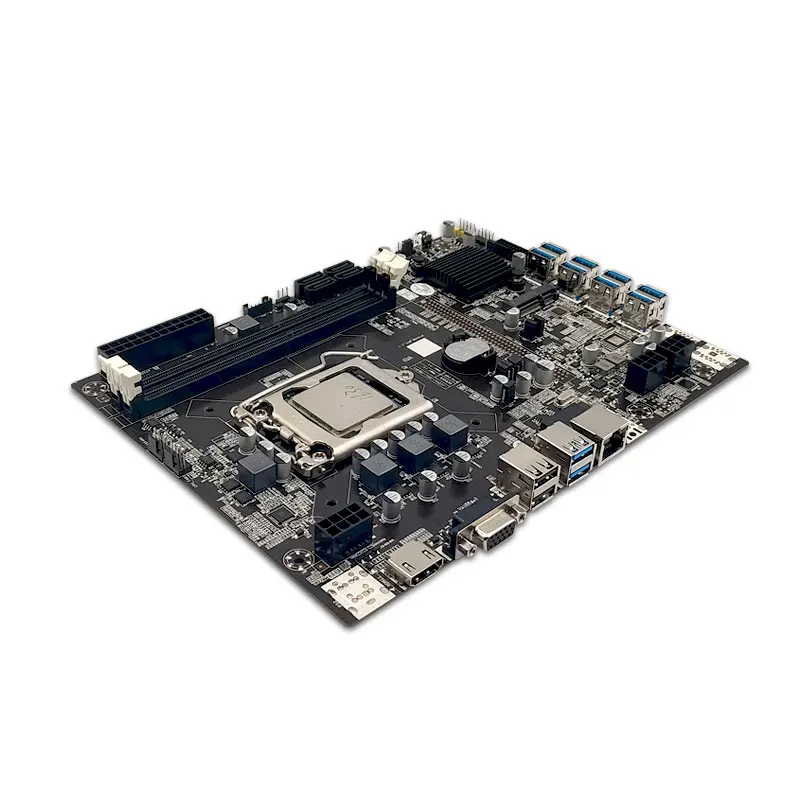 New TF B75-USB Mining Motherboard LGA115 DDR4 Support CPU+SATA DVI for Miner Dropship BTC Machine Bitcoin |