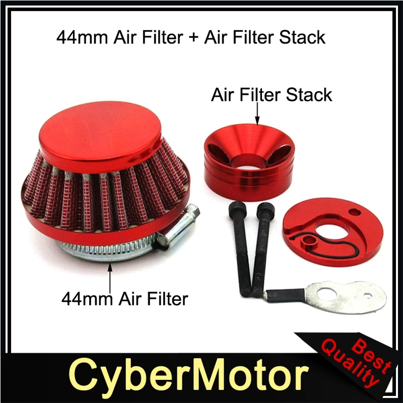 Красный адаптер воздушного фильтра Vstack для скутера 23cc 33cc 43cc с большой ЛАПКОЙ
