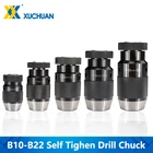 Сверлильный патрон без ключа, самозатягивающийся автоматический фиксирующий патрон B10B12B16B18B22 для сверлильного станка