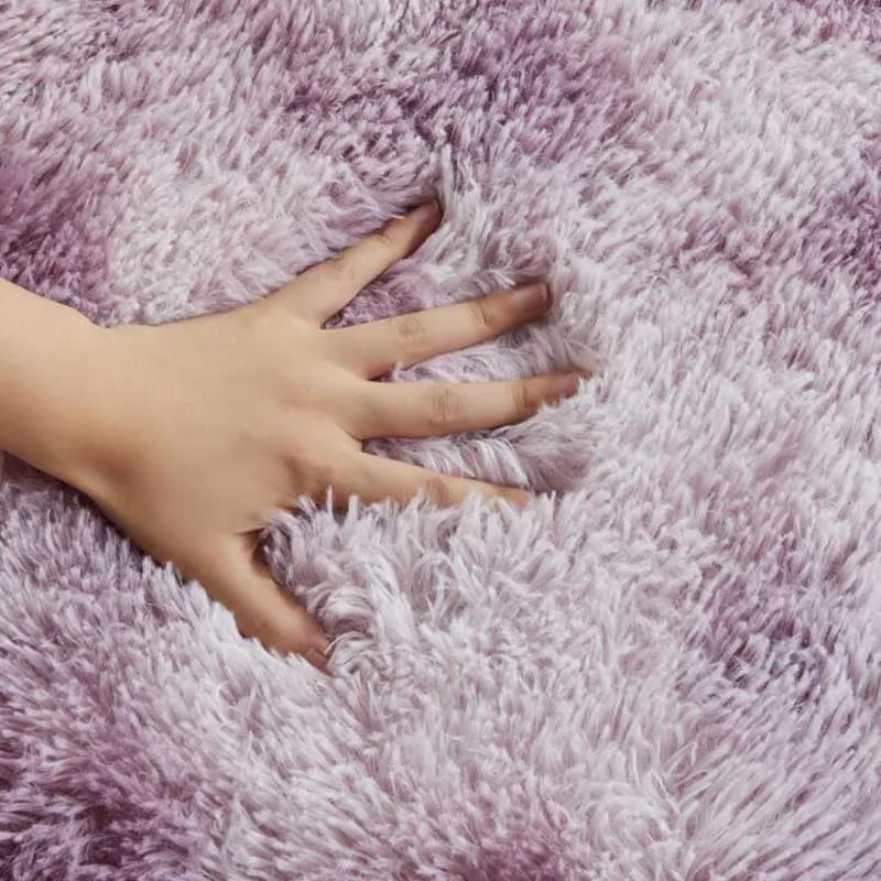 Современные гостиной зала Пушистый Ковер салон фойе лохматый коврик для детской