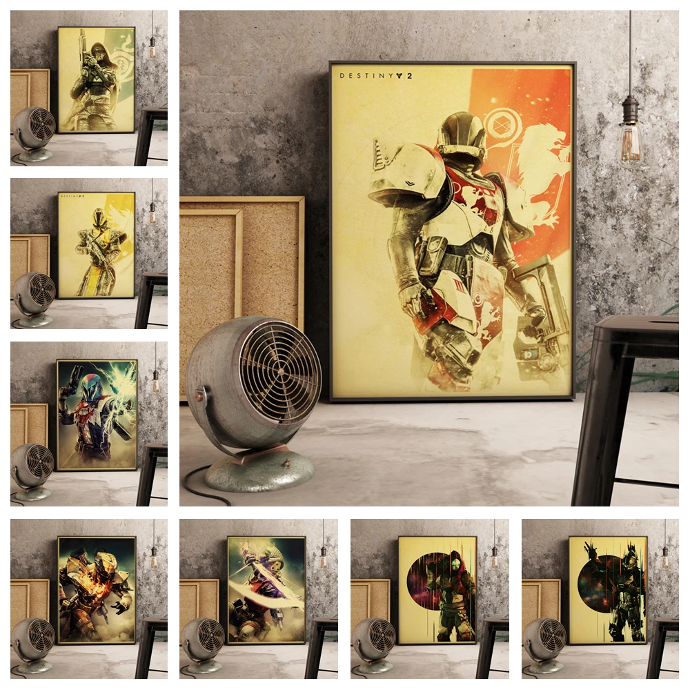 

Destiny 2 Retro Game One Piece Poster Nordic Print Canvas Painting Good Quality Wall Art Room Home Decor Anime Picture for Child