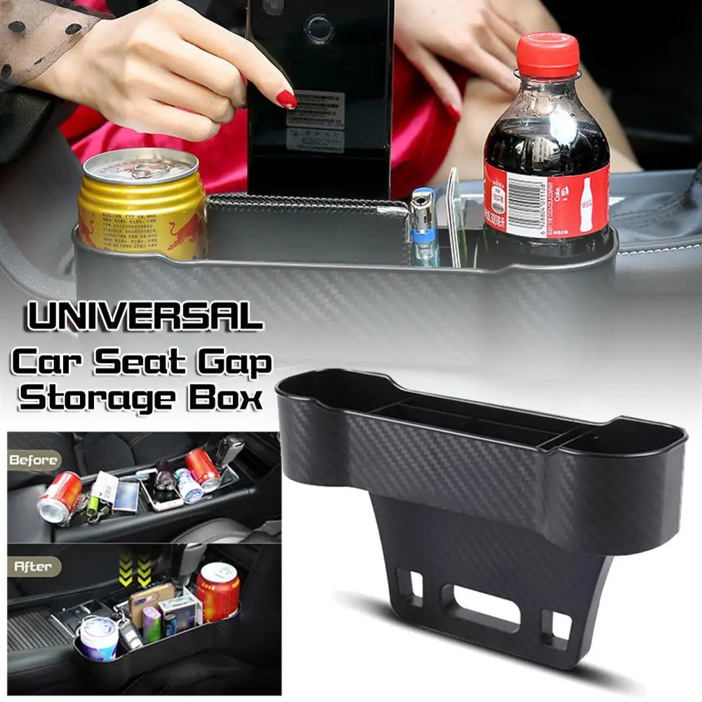 

Universal Car Seat Gap Slit Pocket e Box Phone Bottle Cups Holder Box For Cars Auto Accessories Black/Beige/Brown