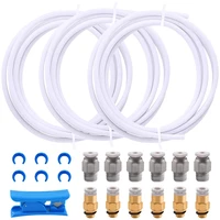 tube ptfe white tube with pc4 m6 fittings pc4 m10 fitting connector pipe cutter for 3d printer