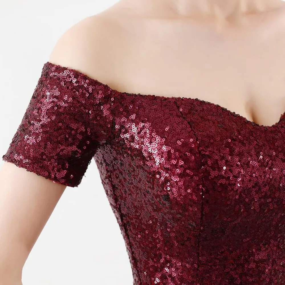 Женское асимметричное платье Русалка NOBLE WEISS вечерние платья с вырезом лодочкой и