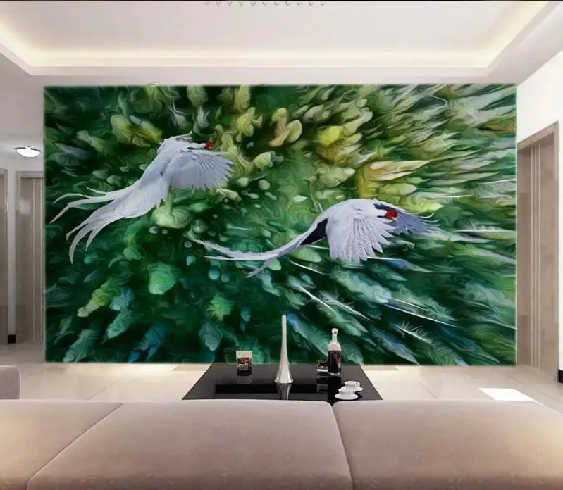 Большие скандинавские фрески CJSIR на заказ Скандинавская красота Летающий лес