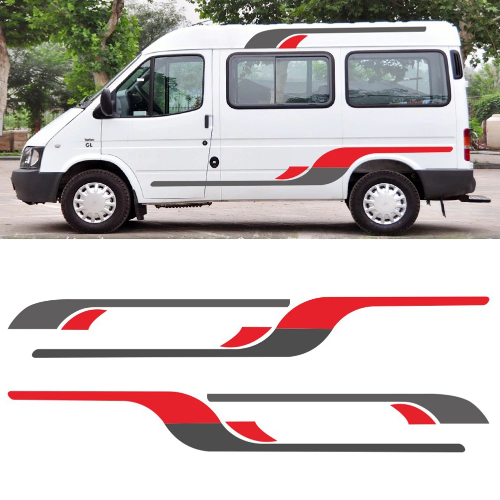 

Motorhome Caravan Travel Trailer Camper Van Stripes Graphics Decal Waterproof Personalized Car Sticker For BMW Ford Honda