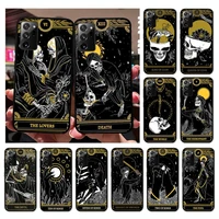 death tarot phone case for samsung note 20 ultra 10 pro lite plus 9 8 5 4 3 m 30s 11 51 31 31s 20 a7