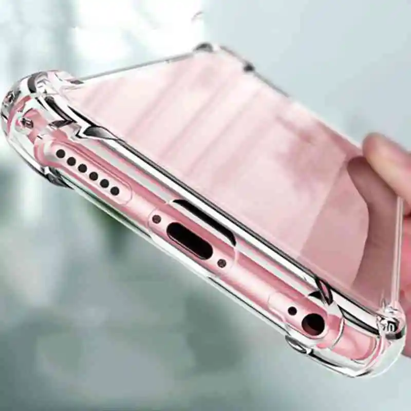 shockproof airbag soft case for iphone xs max xr 7 8 plus 6 6s x 10 7plus siliocn clear transparent cases back cover free global shipping