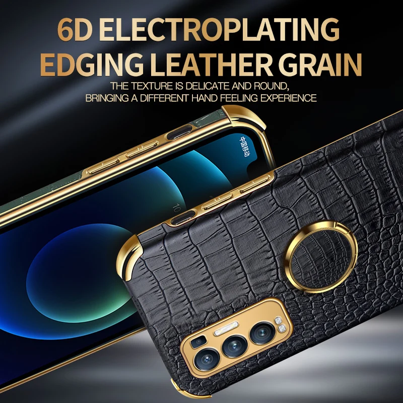 luxury pu leather phone case for oppo reno 4 5 lite 6 pro plus 4z 5z a54 a74 a94 cover case for realme gt neo 7 5g 8 pro c15 c21 free global shipping