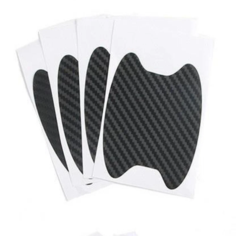 4 шт./компл. наклейка на дверь автомобиля из углеродного волокна фотооболочка для