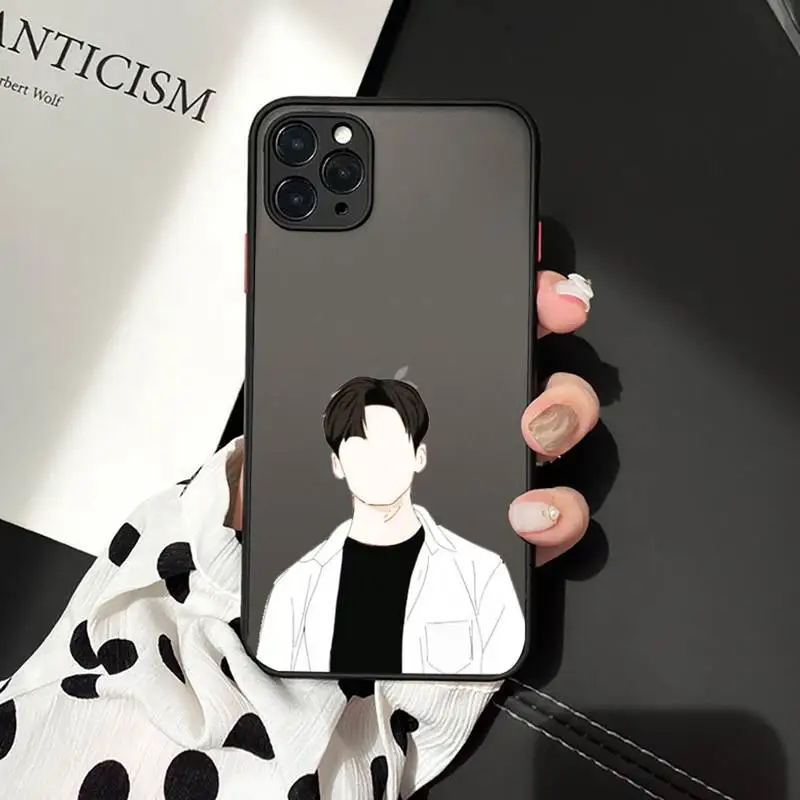 

Illustration art boy girl Phone Case For iphone 12 11 7 8 plus mini x xs xr pro max matte transparent cover
