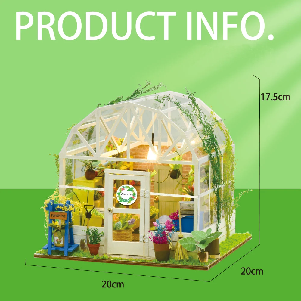 Романтический Цветочный дом сделай сам художественный ручной работы деревянный