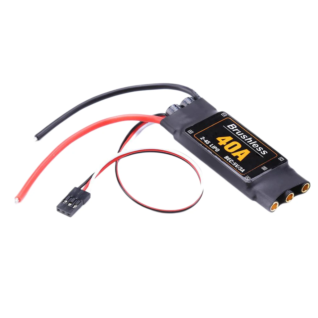 40A бесщеточный ESC BEC 5В/3A без запчастей для модели самолета дрона | Игрушки и хобби