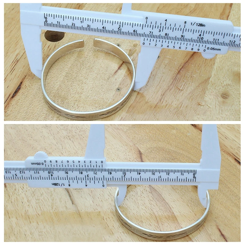 

0-80mm/150mm 0.5mm Vernier Caliper Double Scale Plastic Vernier Caliper Measuring Student Mini Tool Ruler DIY Model Making