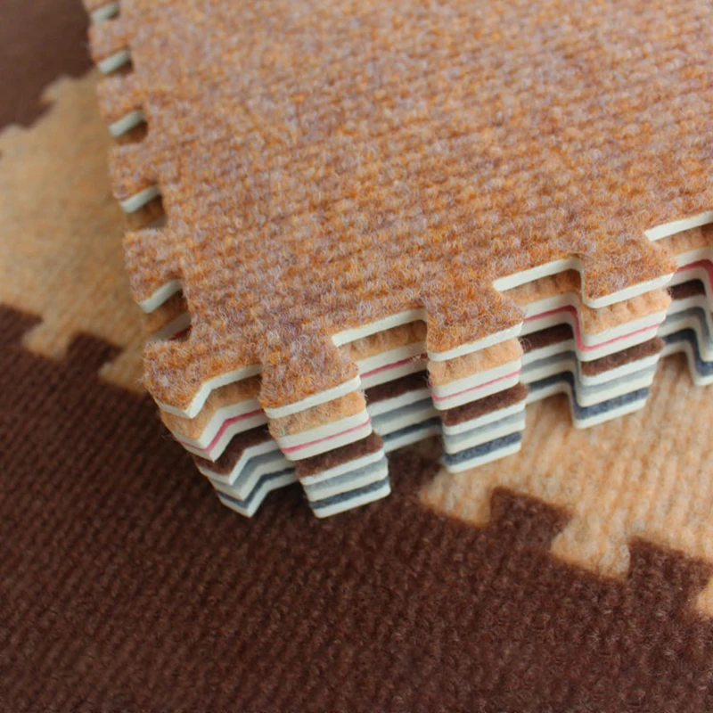 Игровой коврик-пазл JCC EVA накладная плитка полосатый плюшевый коврик и ковер