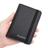 rfid passport wallet men genuine leather travel passport cover case document holder large capacity credit card holder coin purse