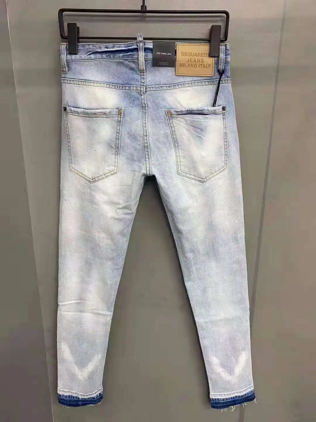 

Светильник мужские облегающие джинсы DSQUARED2 2021, прямые брюки для мотоциклистов, мужские джинсы
