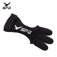 spg bow and arrow three finger gloves