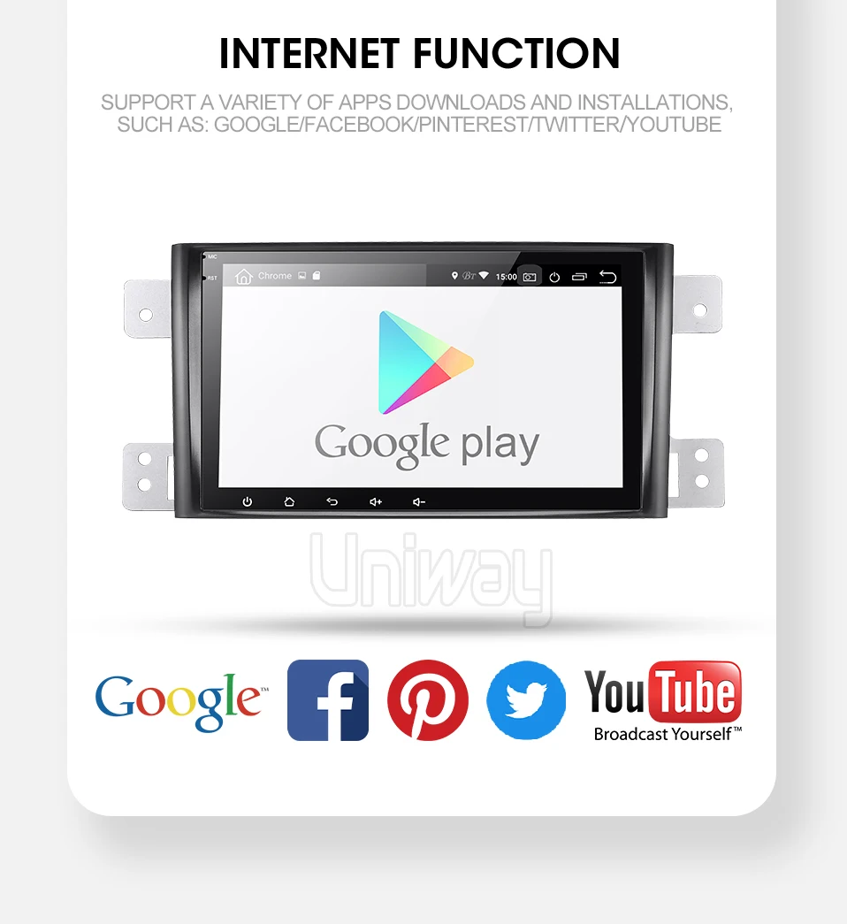 Uniway AWTL8071 2G+ 32G android 9,0 автомобильный dvd для suzuki grand 2006-2011 vitara мультимедийный автомобильный Радио Стерео gps с рулевым колесом