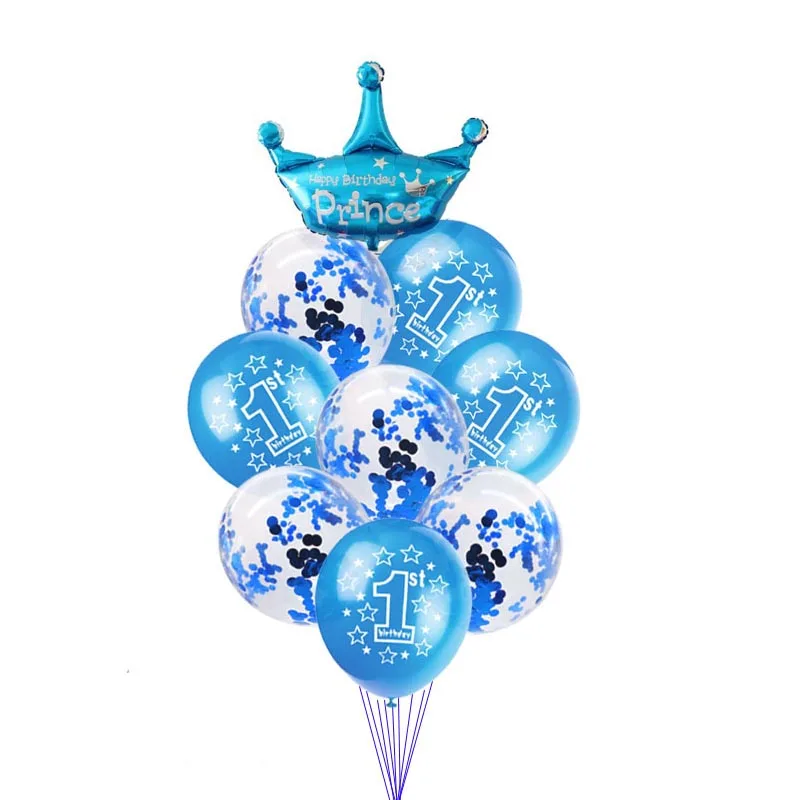 Близнецов вечерние Baby Shower 1st на день рождения украшения я один год баннер детский