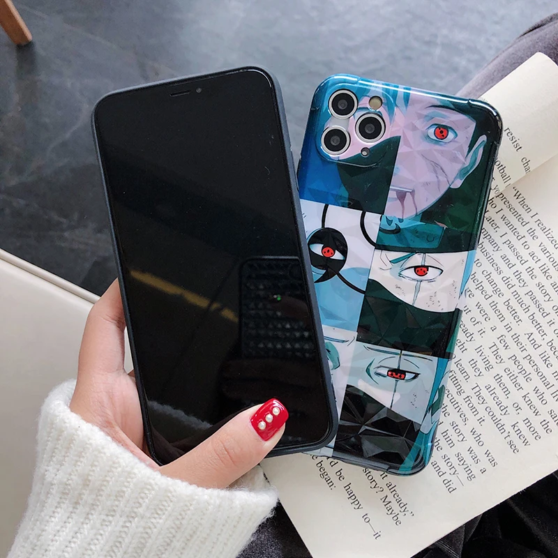 

Japan Anime Naruto Case for IPhone 7 8 Plus X XR XS 12 11 Pro Max Phone Cases Cartoon Naruto Sasuke Kakashi Soft Silicon Cover