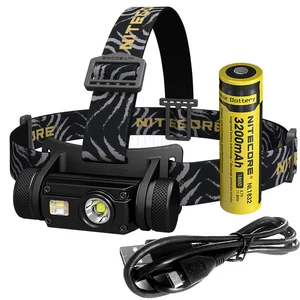 Налобный фонарь NITECORE HC65 CREE XM-L2 U2, перезаряжаемый водонепроницаемый, с аккумулятором 18650