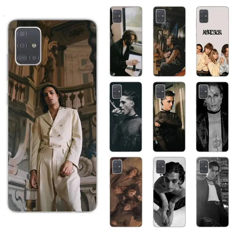 

Maneskin Damiano David Phone Case For Samsung S4 S5 S6 S7 Edge S8 S9 S10 Plus S20 Lite Note20 Ultra A71 A21S Cover Fundas Coque