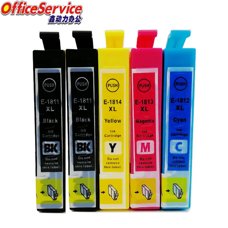 Совместимые чернильные картриджи T1801 T1811 18XL для принтера Epson XP 30 102 202 205 302 305 225 322 325