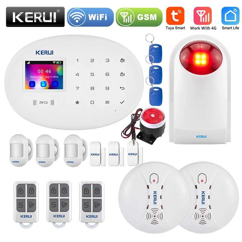 KERUI W20 4G приложение дистанционное управление умная система сигнализации Tuya PIR