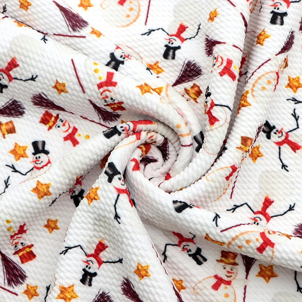 

50*145cm Merry Christmas Bullet Liverpool Fabric Stretch Knit Fabric Quilting Fabrics for Sewing Patchwork Needlework,1Yc13077