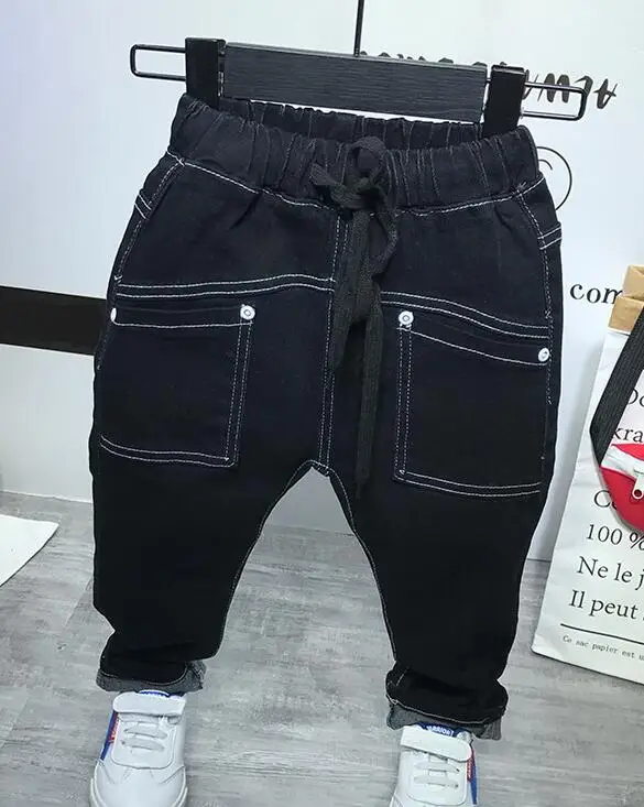 Children Clothing Set Boys Suit Spring Autumn Faux Leather Coat + T-Shirt+ Shirts+ Jeans 4PCS Kids Clothes 2-7years |