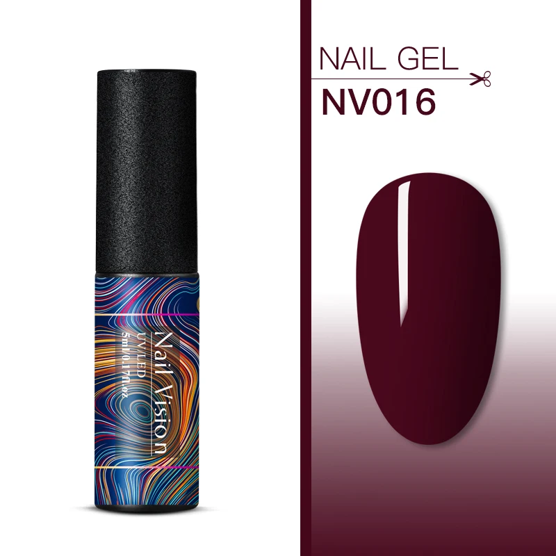 S06611 Nail Vision, 176 цветов, чистый цвет, набор гель-лаков, UV Vernis, полуперманентный, впитывающий, 5 мл, Гель-лак для ногтей, маникюра - Цвет: S06611