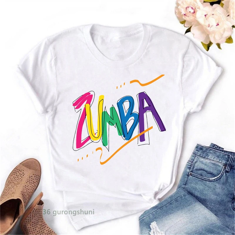 Женская футболка Zumba Спортивная для занятий спортом гимнастикой фитнесом