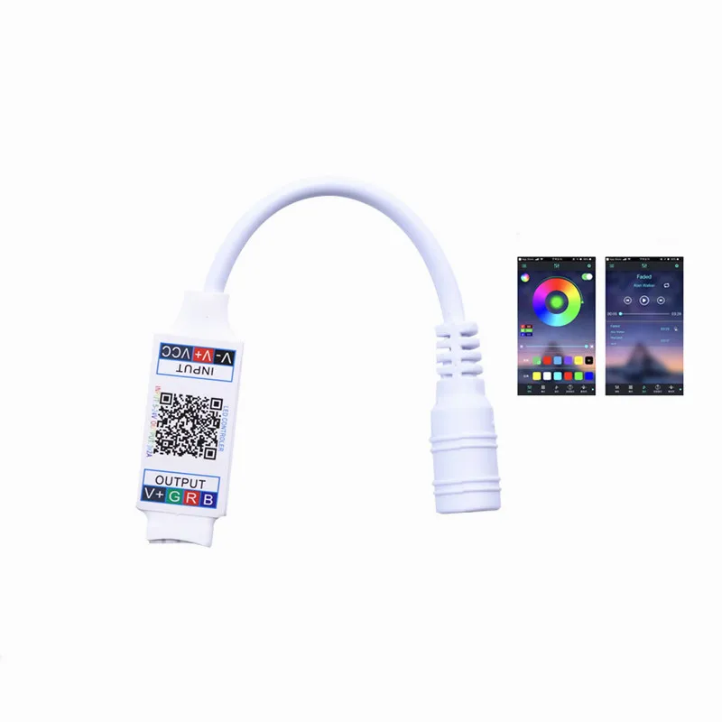 1 шт. светильник-контроллер для RGB светодиодной ленты Wifi мини RGB контроллер DC 5 в 12 В 24 В мини музыкальный Bluetooth контроллер