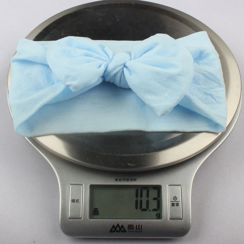 

2021 New Baby Nylon Headband Soft Rabbit Bowknot Turban Hair Bands for Children Girls Elastic Headwrap Hair Accessories