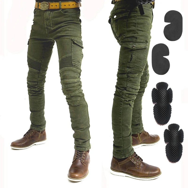 Новинка 2021 мотоциклетные брюки мужские джинсы защитное снаряжение для езды на