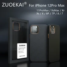 For 12Pro MAX Vegan Case Original Genuine Vegan Leather Black Green Back Cover for iphone 11 12 pro max 7 8 plus X XR XSMAX CASE