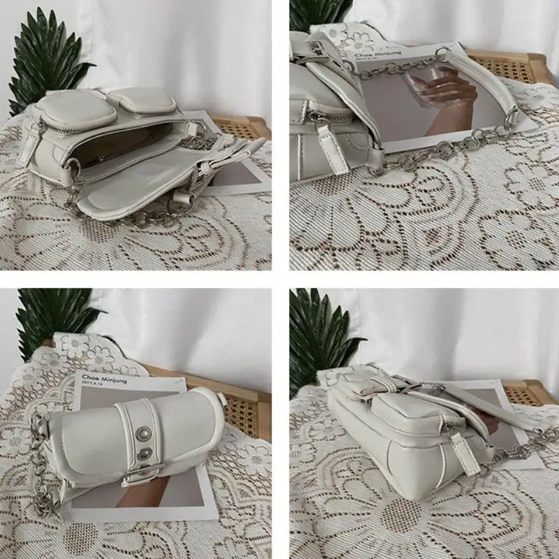 

Coolcept Single Chain Shoulder Bag For Women Pu Leather Armpit Bag Summer Women Crossbody Bag Designer Fashion Street Female Bag