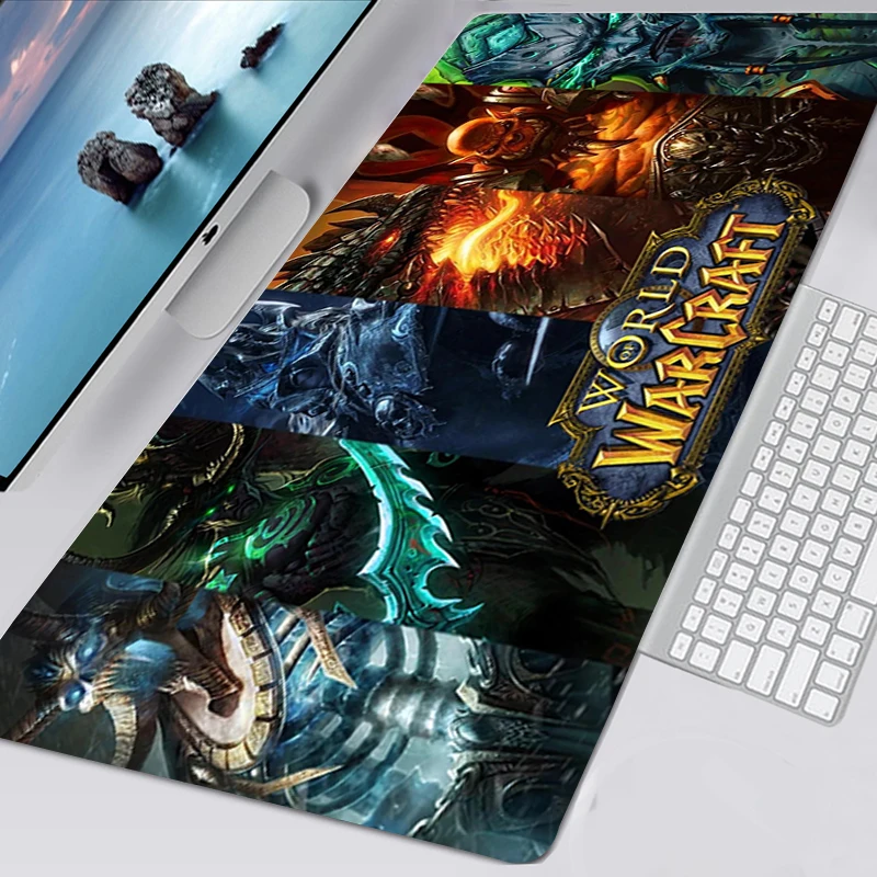 

Anime World of Warcraft MousePad Gamer Computer Laptop Mouse Mat Alfombrilla Raton Mouse Pad Keyboards Mat Tapis De Souris 40X90