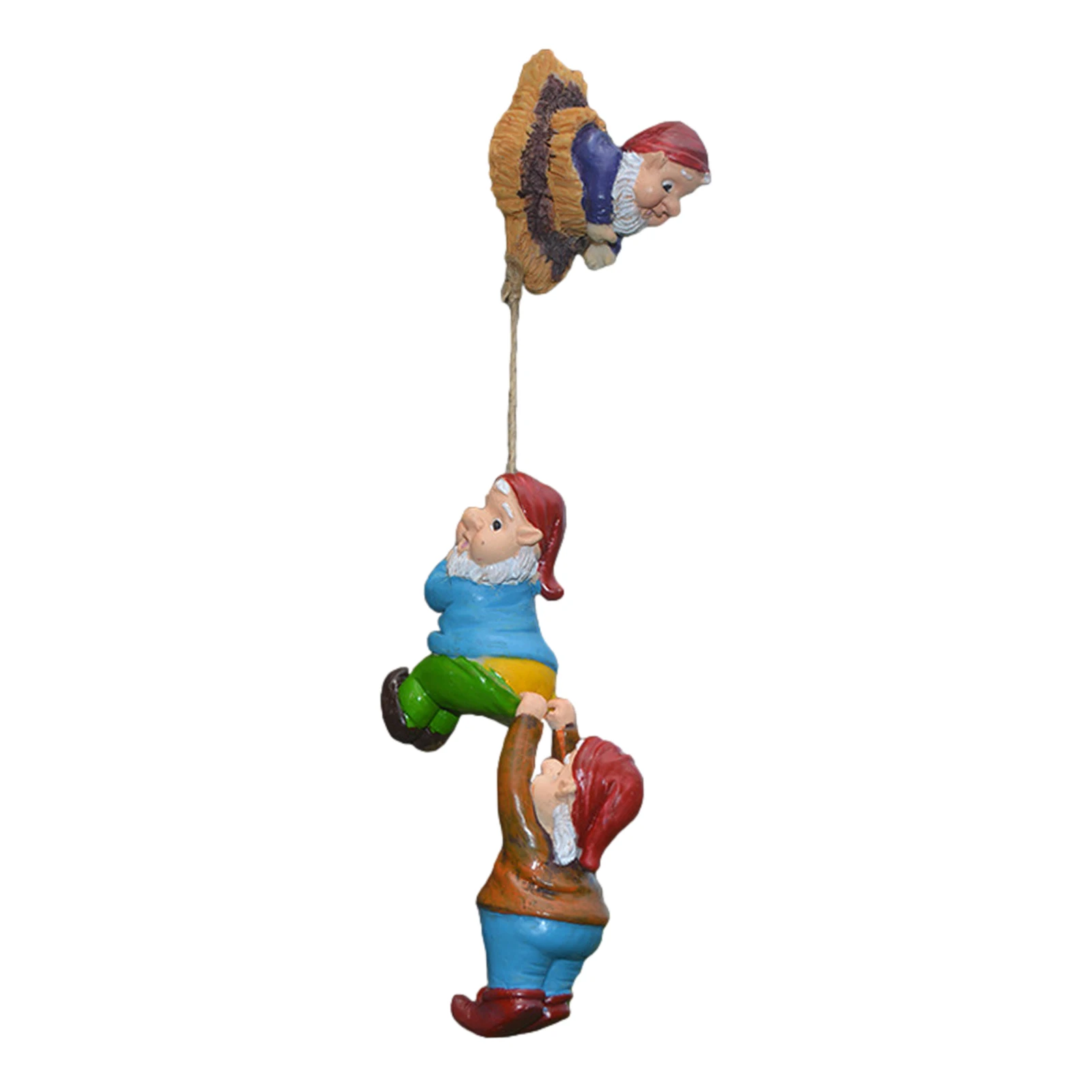 

Miniature Garden Dwarf Ornaments Flower Accessories Elf Resin Climbing Gnome Statue Figurines Courtyard Landscape