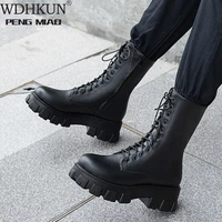 winter new women casual boots fashion warm boots top quality pu leather platform military boots size 35 43 white boots