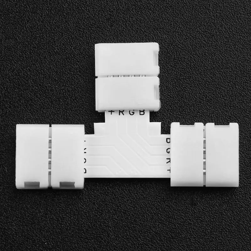5050SMD RGB Разъем для светодиодной ленты 4pin 10 мм T Форма X форма Бесплатная Сварка