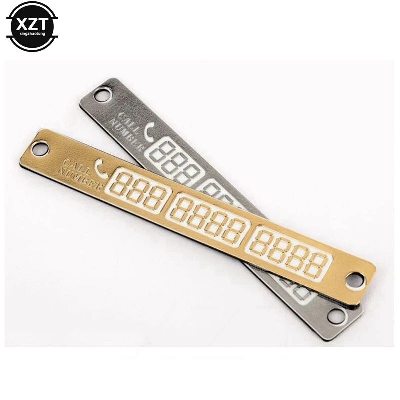 Временная автомобильная парковочная карта наклейка с номером телефона ночная