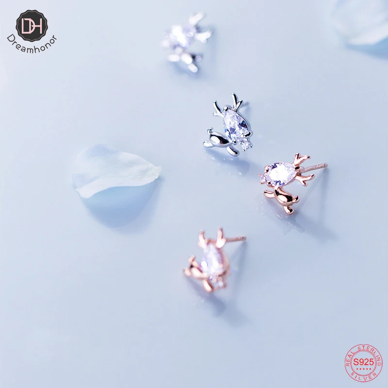 Новые рождественские серьги Dreamhonor украшения в виде снеговика с кристаллами