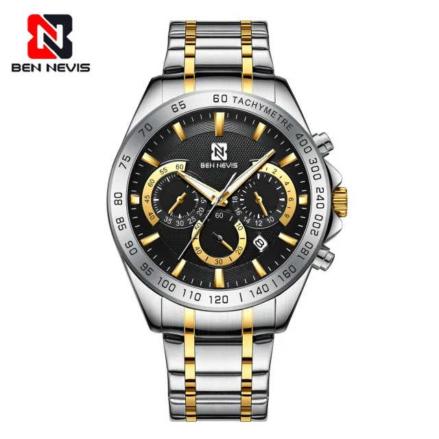 Часы мужские кварцевые с хронографом в стиле милитари 2020 | Наручные часы