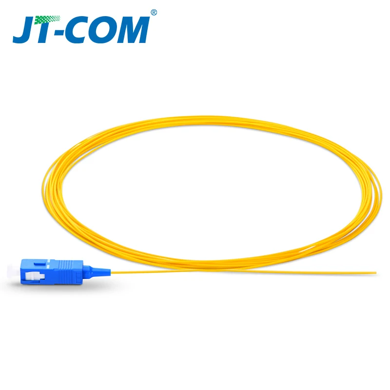 2050100200pcs sc apc fiber optic pigtail simplex 0 9mm 9125 single mode 1 core sc upc optical fiber pigtail 1 5m free global shipping
