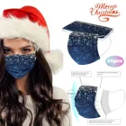 Рождественская маска для женщин и мужчин, одноразовая маска, промышленная 3-слойная петля, 10 шт. гигиеническая маска, маска с ушными петлями