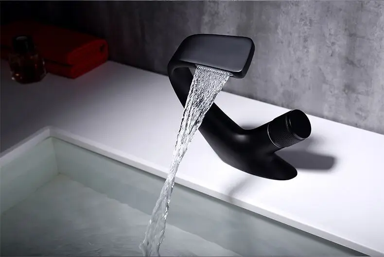 Бесплатная доставка Современный черный/хром Цвет Ванная Комната Раковина