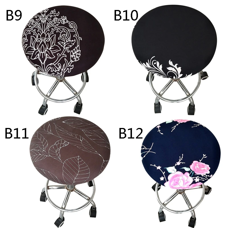 Цветочный принт круглая Рабочая панель офисное сидение для встреч эластичное