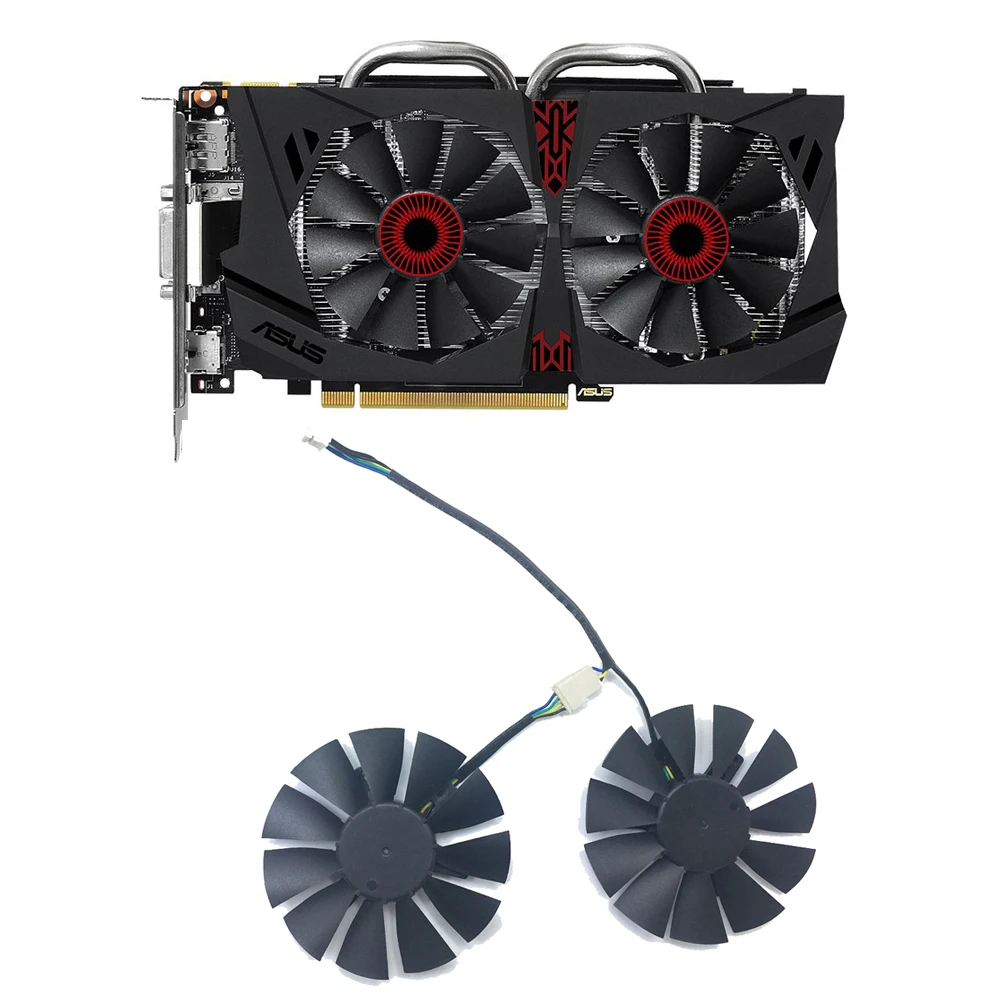 Вентилятор T128010SH 12 В 0 25a 75 мм 4PIN VGA для ASUS STRIX GTX960 вентилятор охлаждения видеокарт